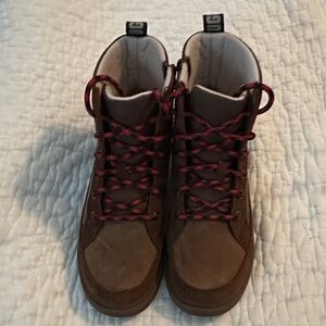 UGG Brown Boots with Red Laces
